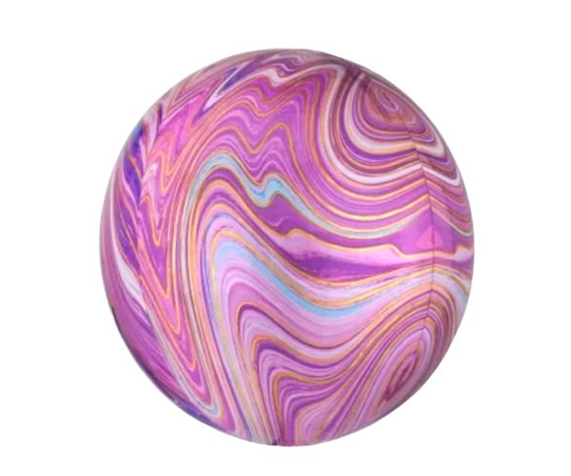 Esfera morado de rayas